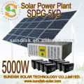 5000w mini solar power plant system